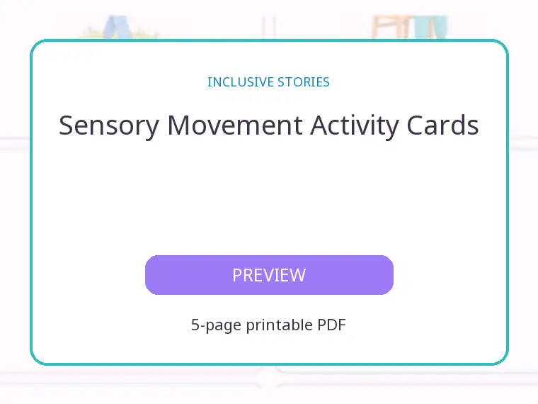 Sensory Movement Activity Cards
